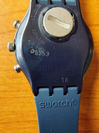 Swatch Chrono Silver Star - orologio vintage blu