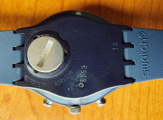 Swatch Chrono Silver Star - orologio vintage blu