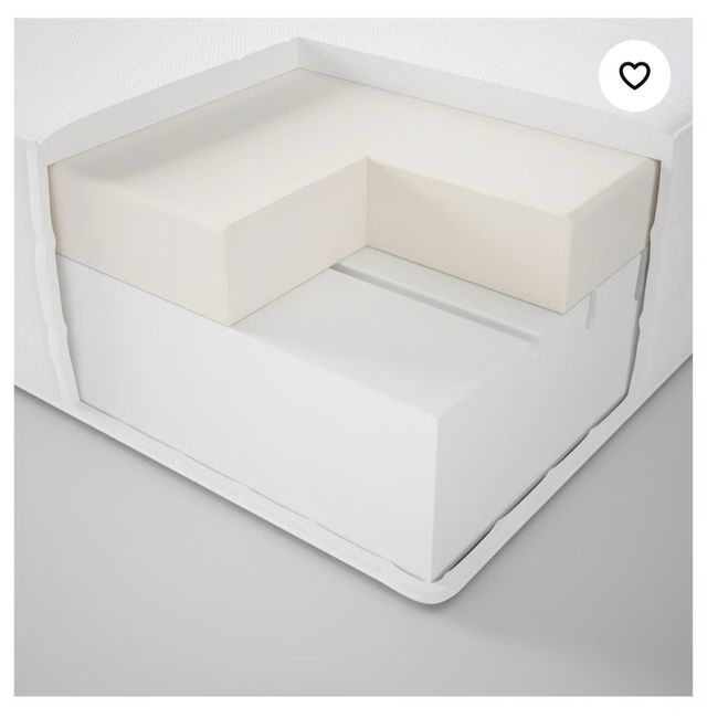 Colchón MATRAND IKEA 160x200 firme blanco espuma