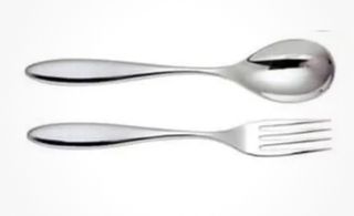 Set Alessi Mami: forchetta e cucchiaio da servizio