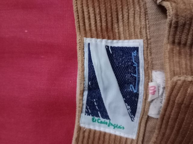 Pantalón pana marrón El Corte Inglés XS-S