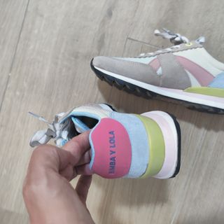 Zapatillas Bimba y Lola 38 - Beige/Rosa