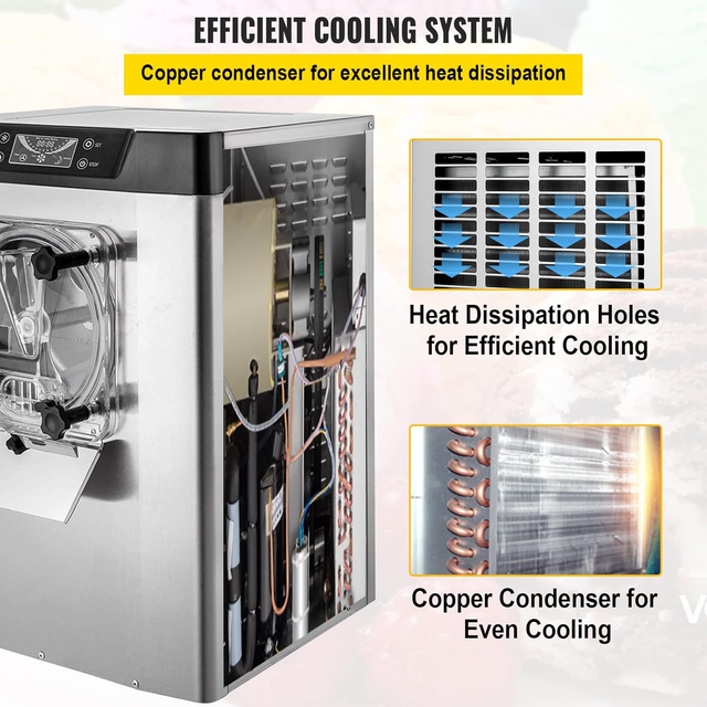 Macchina per Icecream Duro Commerciale in Acciaio