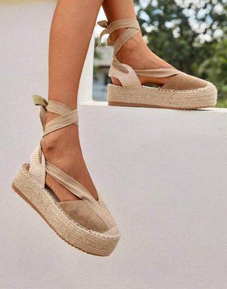 Alpargatas plataforma esparto beige