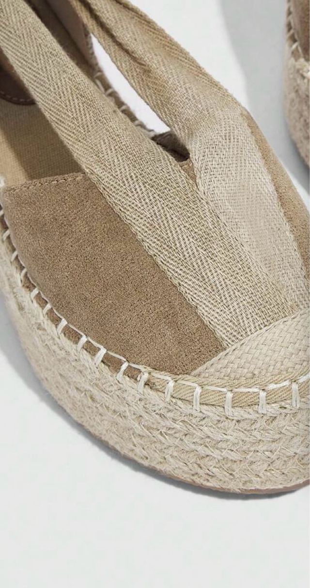 Alpargatas plataforma esparto beige
