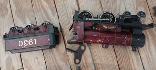 Tren antiguo Bassett-Lowke con rieles originales