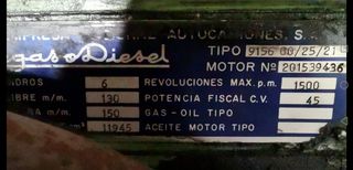 Motor Pegaso grupo electrógeno generador. 