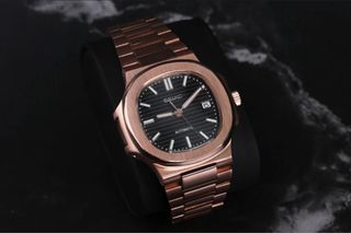 Seiko Mod Nautilus Rose Black