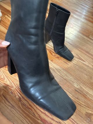 Botines MANGO negros, talla 37