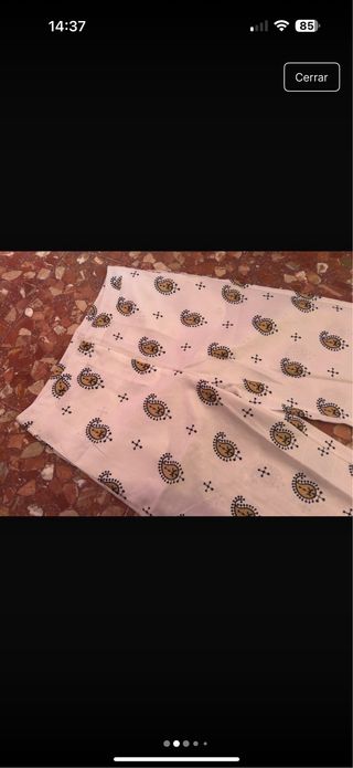 Pantalones estampados - blancos