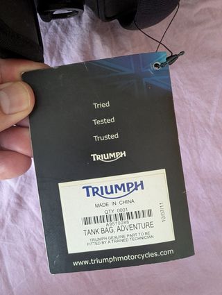 Mochila depósito Triumph Tiger 