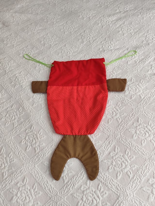 Mochila pez infantil artesanal, panera, bolsa...