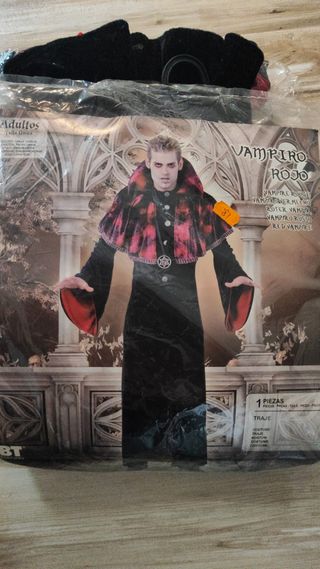 Disfraz Vampiro Rojo Adulto - Talla única