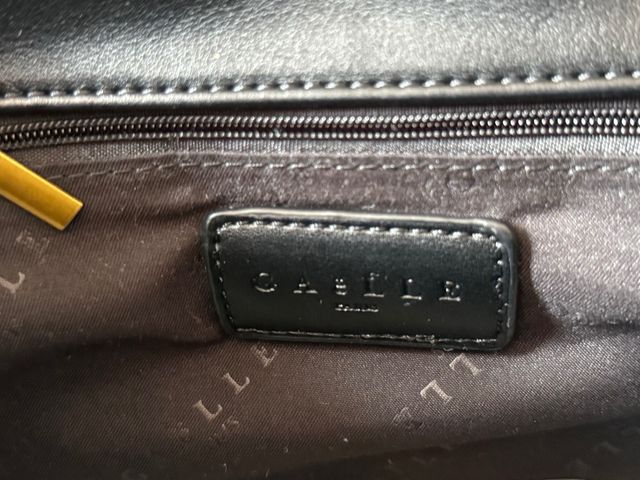 Borsa Gaelle nera ecopelliccia