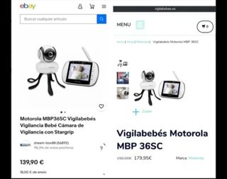 Vigilabebés Motorola MBP36SC