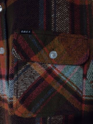 Camicia Flanella Obey Multicolor