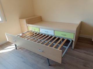 Cama nido infantil con cajones