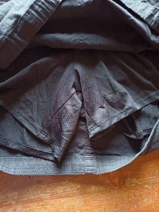 Gonna nera con pantaloncini tg M