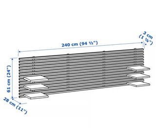 Cabecero IKEA MANDAL - Madera