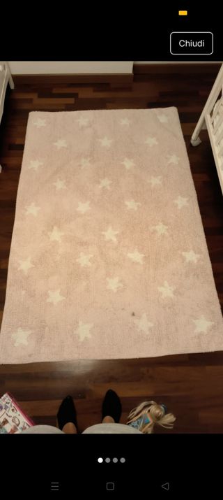 Tappeto stelle rosa - bimba