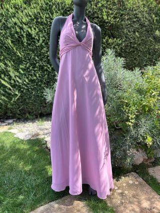 Vestito lungo Herysa rosa TgM