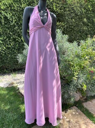 Vestito lungo Herysa rosa TgM