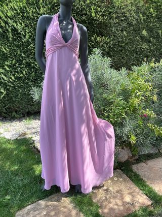 Vestito lungo Herysa rosa TgM