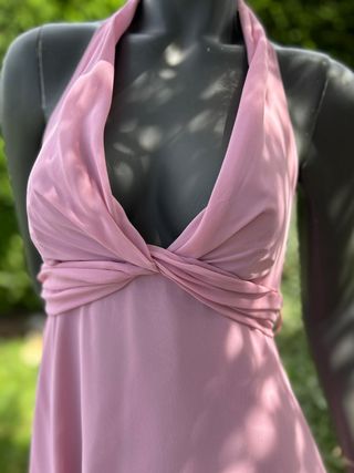 Vestito lungo Herysa rosa TgM
