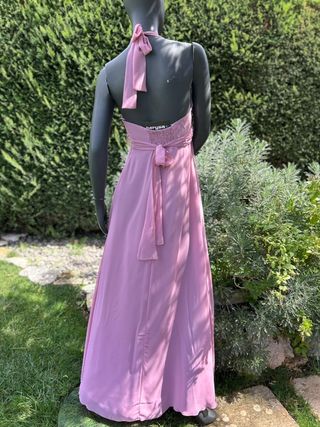 Vestito lungo Herysa rosa TgM