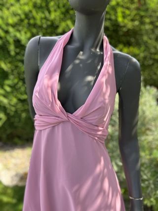 Vestito lungo Herysa rosa TgM