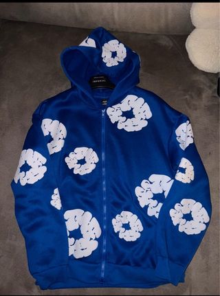 Felpa con cappuccio blu Imperial