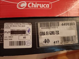 Zapatillas Chiruca trekking - Talla 40