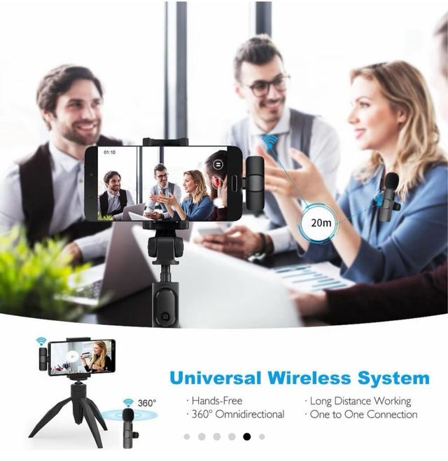 Mic inalámbrico solapa - Grabación