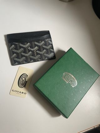 Portacarte Goyard - Nero e Verde