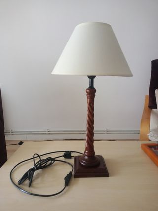 Lampara madera - Moderna