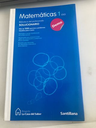 solucionario matemáticas 1eso
