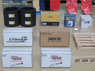 Set Accessori Diorama Pallet Pack Motorsport 1/18