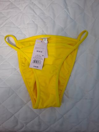 Bikini Wild Fable Amarillo XS nuevo con etiquetas 