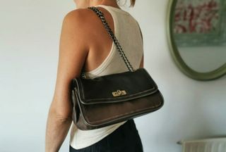 Bolso Purificación García piel marrón-negro