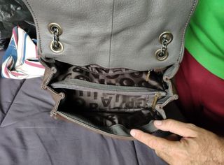 Bolso Purificación García piel marrón-negro
