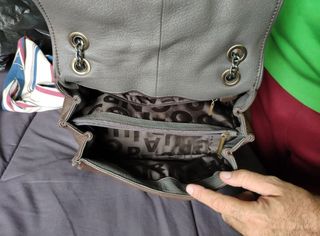 Bolso Purificación García piel marrón-negro