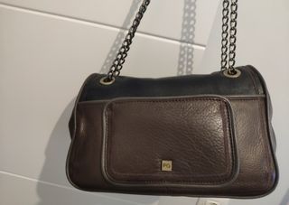 Bolso Purificación García piel marrón-negro