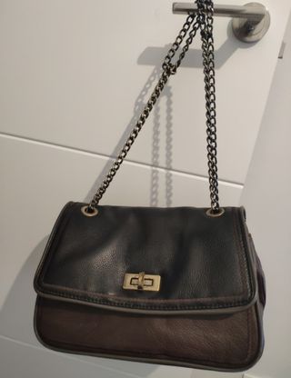 Bolso Purificación García piel marrón-negro