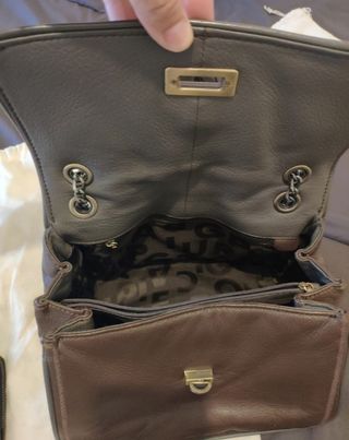 Bolso Purificación García piel marrón-negro