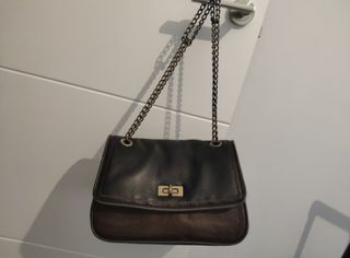 Bolso Purificación García piel marrón-negro
