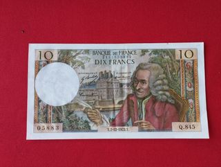 Billete 10 Francos Francia