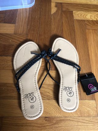 Ciabatte In'Side beige/nere 38