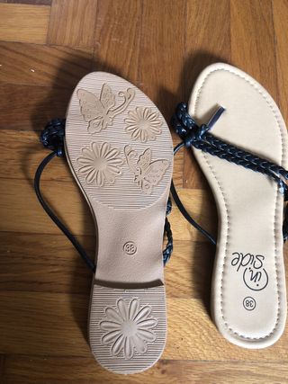 Ciabatte In'Side beige/nere 38