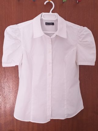 Camisa ONLY blanca manga corta
