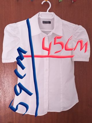 Camisa ONLY blanca manga corta